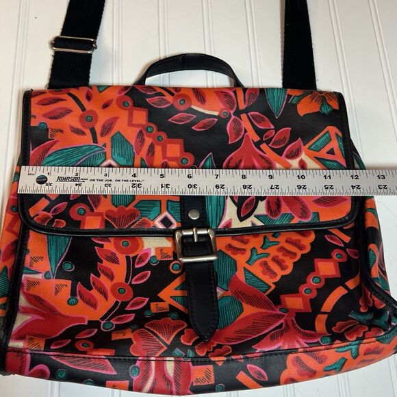 Fossil Bag Womens Multicolor Floral Crossbody Messenger Bag - Picture 11 of 16